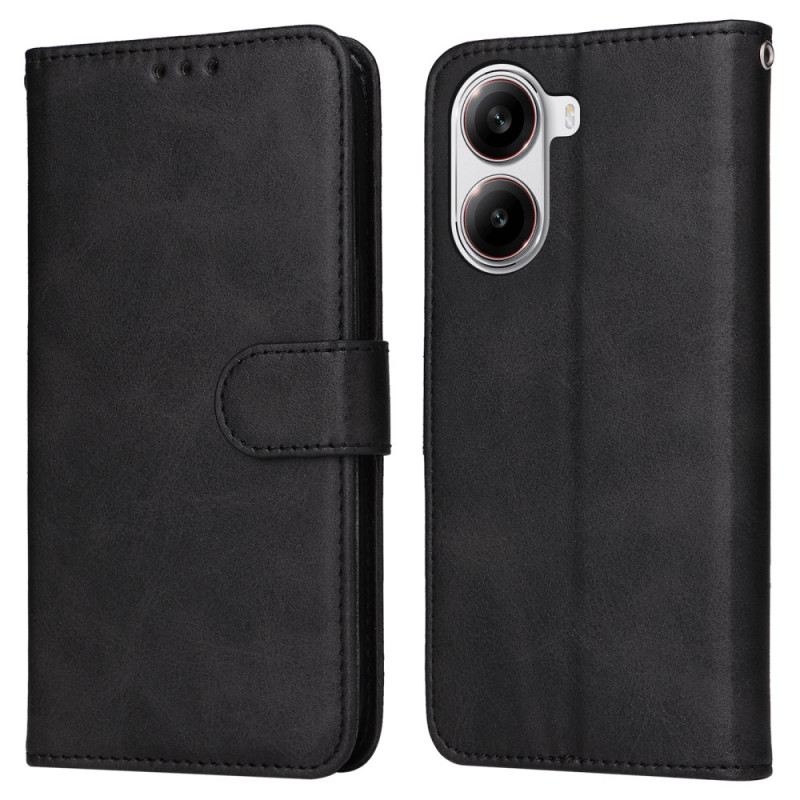 Fliptok Poco X7 Pro 5g Egyszínű Műbőr Pánttal