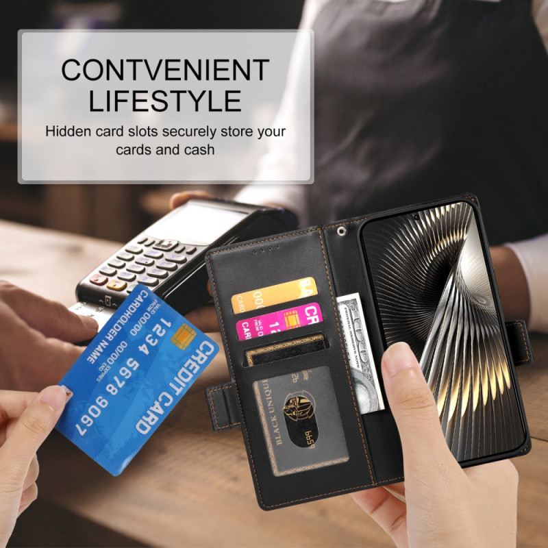 Fliptok Poco X7 Pro 5g Klasszikus Dekoratív Szegecsekkel