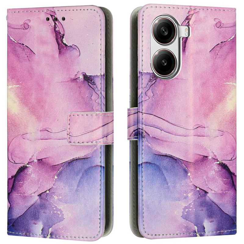 Fliptok Poco X7 Pro 5g Márványhatású Pánttal