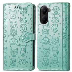 Kinyitható Tokok Poco X7 Pro 5g Animált Állatok