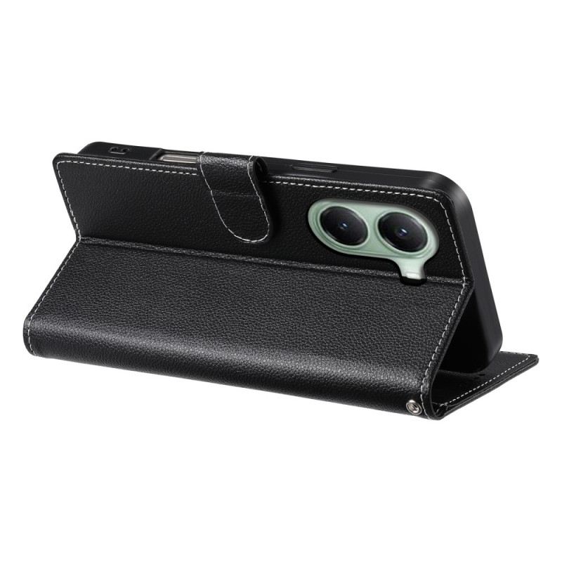 Kinyitható Tokok Poco X7 Pro 5g Licsi Bőr Stílusú