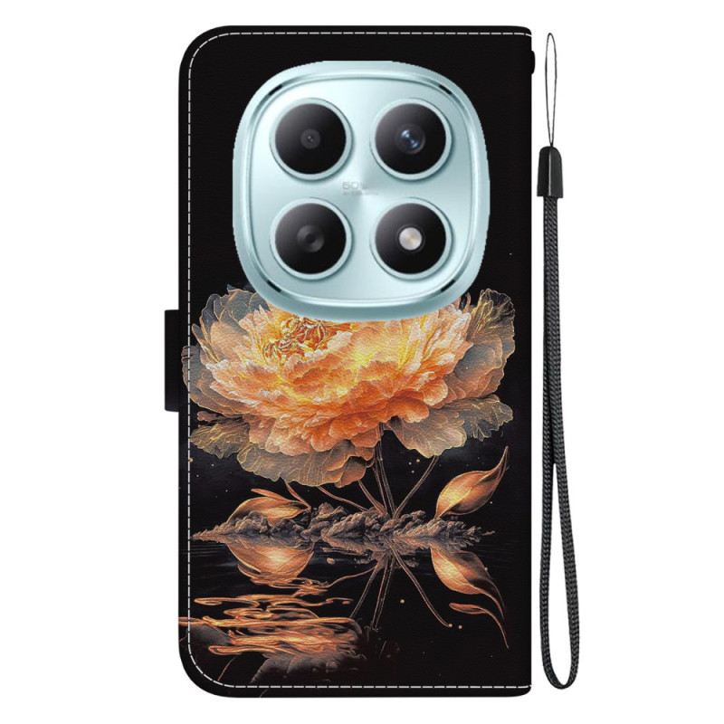 Bőrtok Xiaomi Redmi Note 15 5g Arany Bazsarózsa