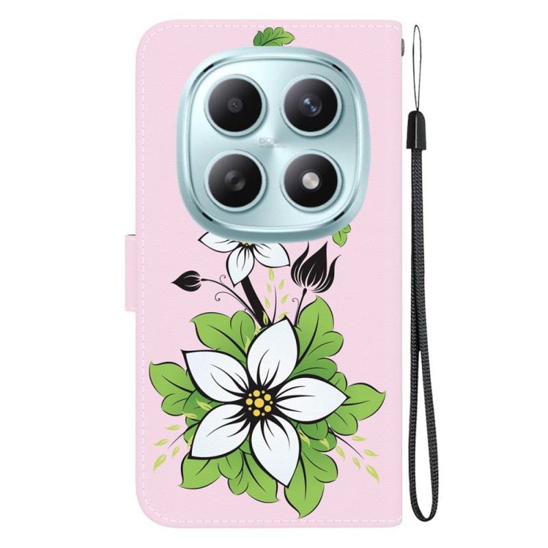 Bőrtok Xiaomi Redmi Note 15 5g Liliom Minta