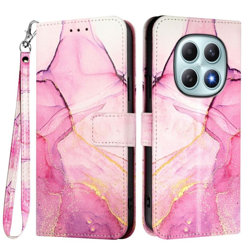 Bőrtok Xiaomi Redmi Note 15 5g Márványminta Pánttal