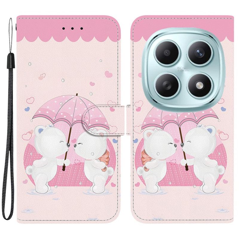 Bőrtok Xiaomi Redmi Note 15 5g Medvepár