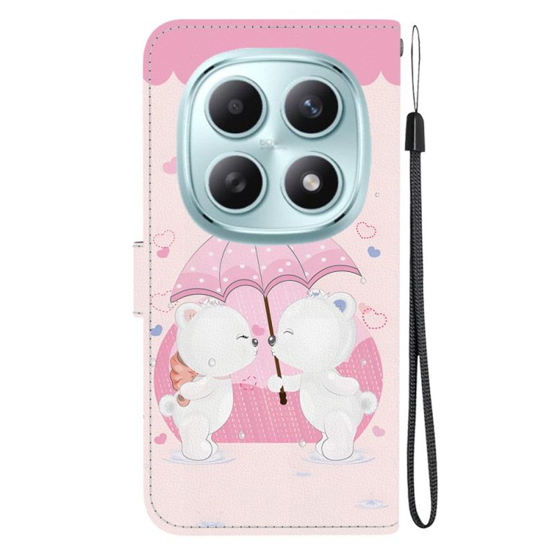 Bőrtok Xiaomi Redmi Note 15 5g Medvepár