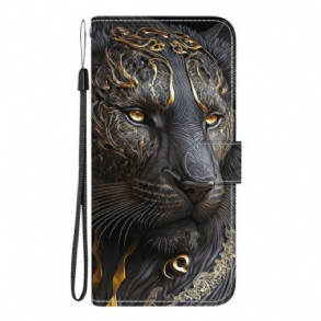 Bőrtok Xiaomi Redmi Note 15 5g Oroszlánarany