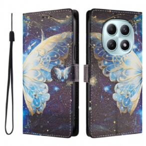 Bőrtok Xiaomi Redmi Note 15 5g Pillangó Csillagokkal