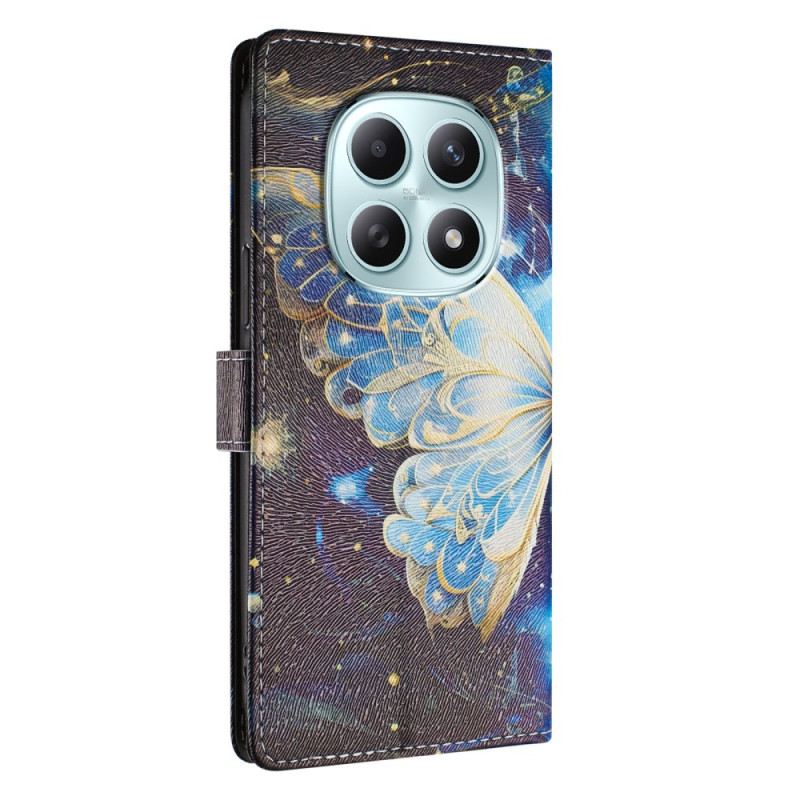 Bőrtok Xiaomi Redmi Note 15 5g Pillangó Csillagokkal