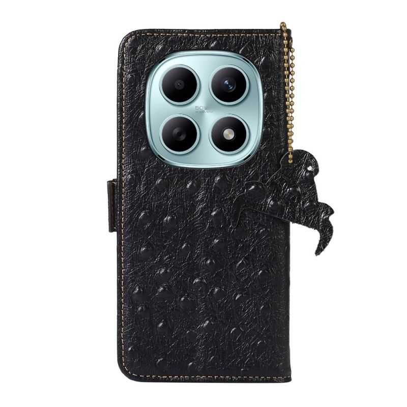 Bőrtok Xiaomi Redmi Note 15 5g Rfid-blokkoló És Valódi Bőr