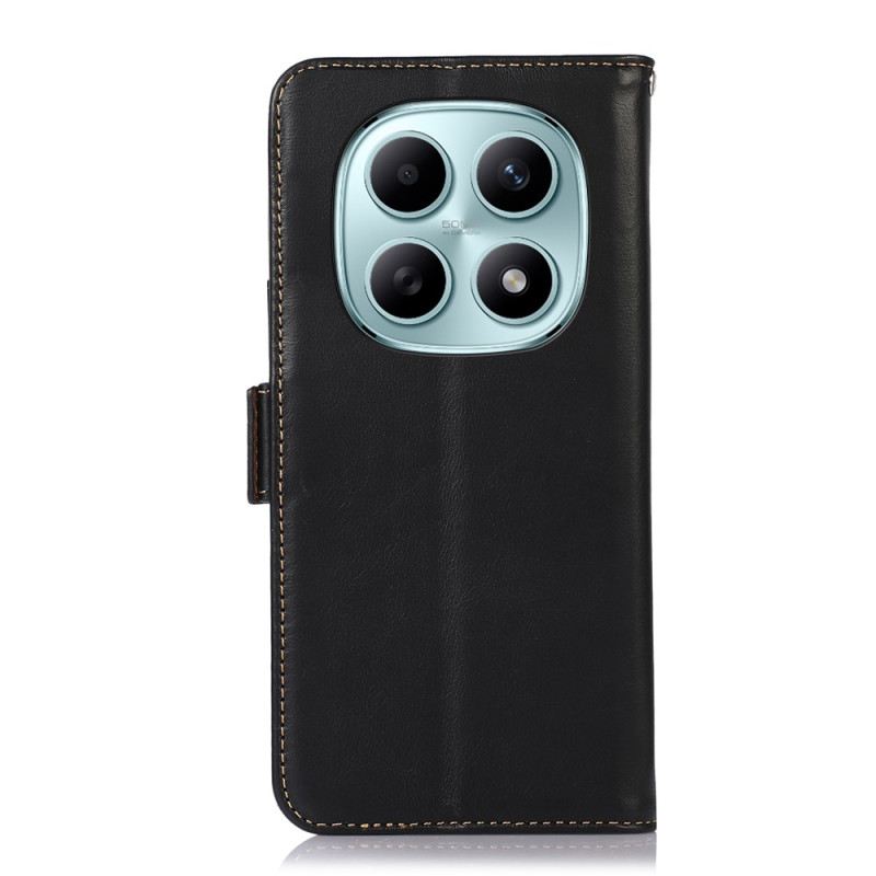 Bőrtok Xiaomi Redmi Note 15 5g Rfid-blokkoló Valódi Bőr