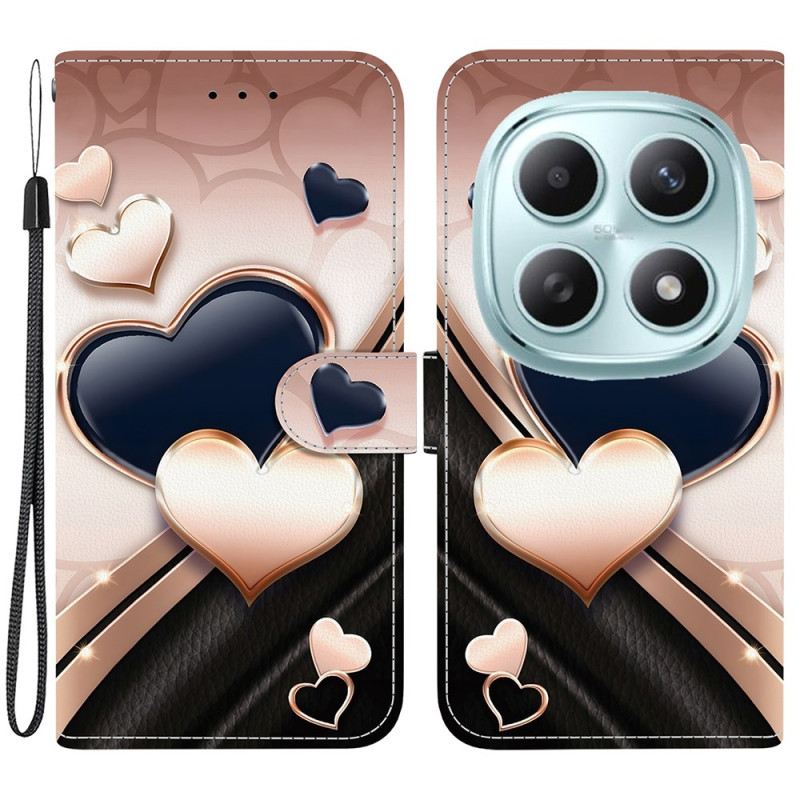 Bőrtok Xiaomi Redmi Note 15 5g Szerelem Minta