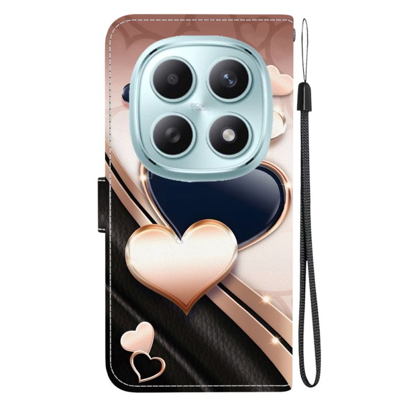 Bőrtok Xiaomi Redmi Note 15 5g Szerelem Minta