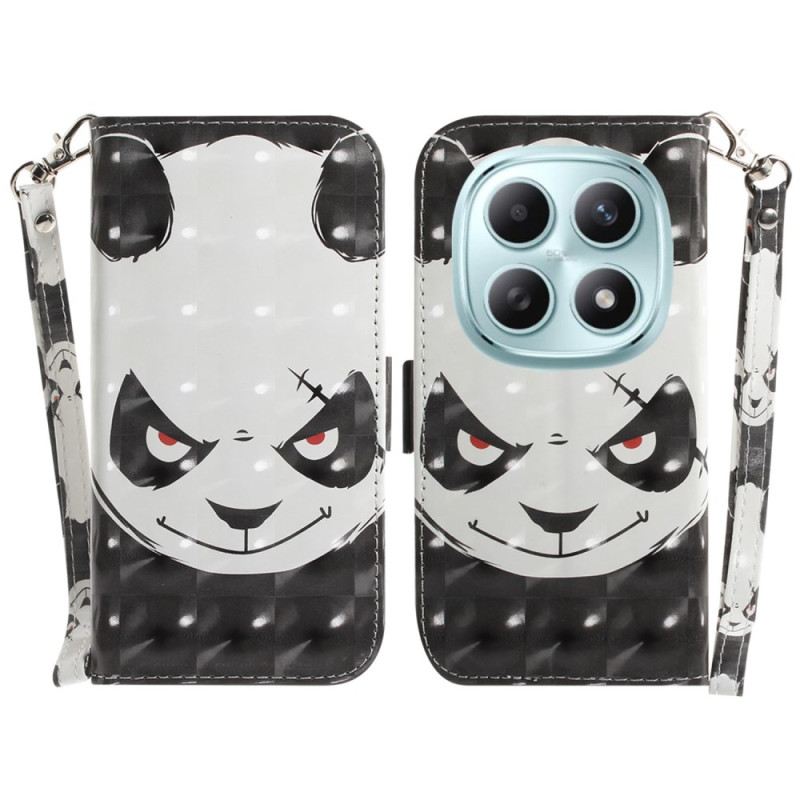 Fliptok Xiaomi Redmi Note 15 5g Dühös Panda Nyakpánttal