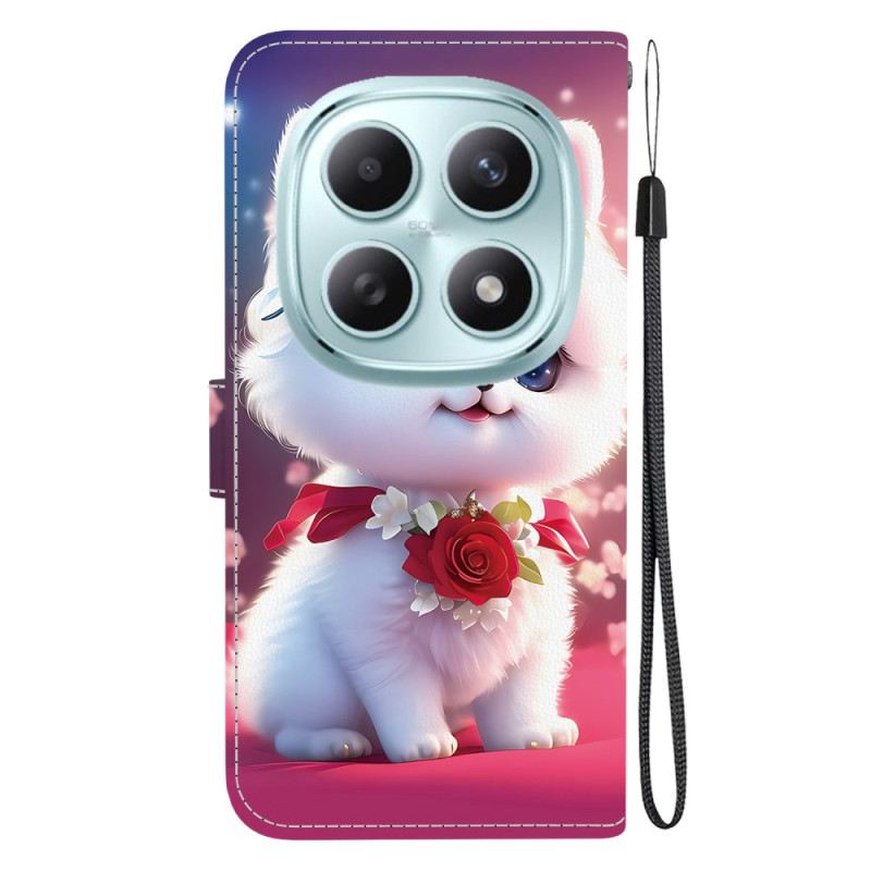 Kinyitható Bőrtok Xiaomi Redmi Note 15 5g Macska És Rózsák