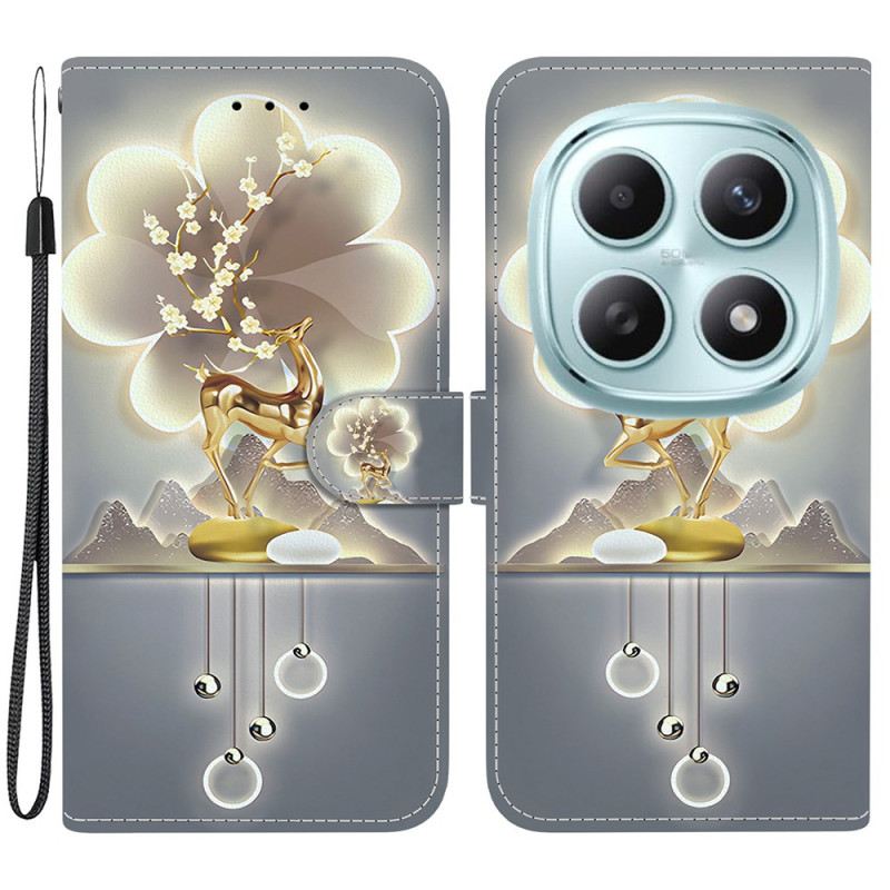 Kinyitható Bőrtok Xiaomi Redmi Note 15 5g Sika Szarvas