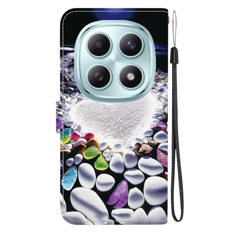 Kinyitható Tokok Xiaomi Redmi Note 15 5g Fehér Szív