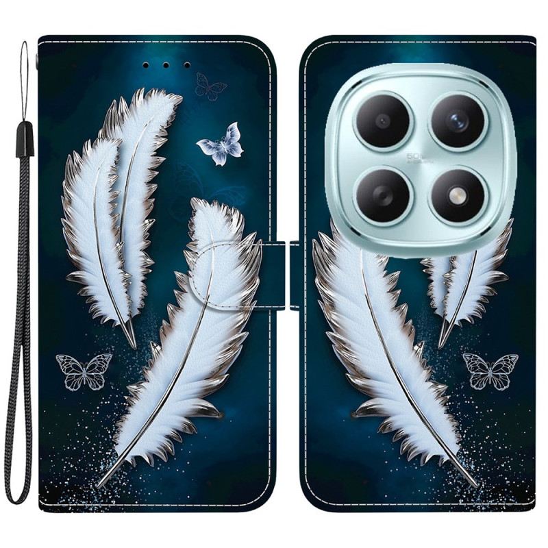 Kinyitható Tokok Xiaomi Redmi Note 15 5g Fehér Tollak