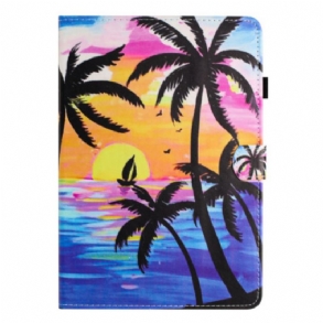 Bőrtok iPad (2025) Kókuszpálmák