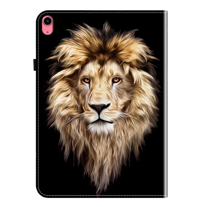 Bőrtok iPad (2025) Oroszlán