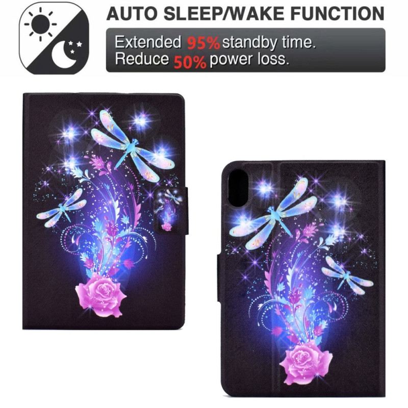 Bőrtok iPad (2025) Pillangó Mese