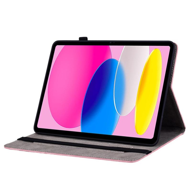 Bőrtok iPad (2025) Rózsák