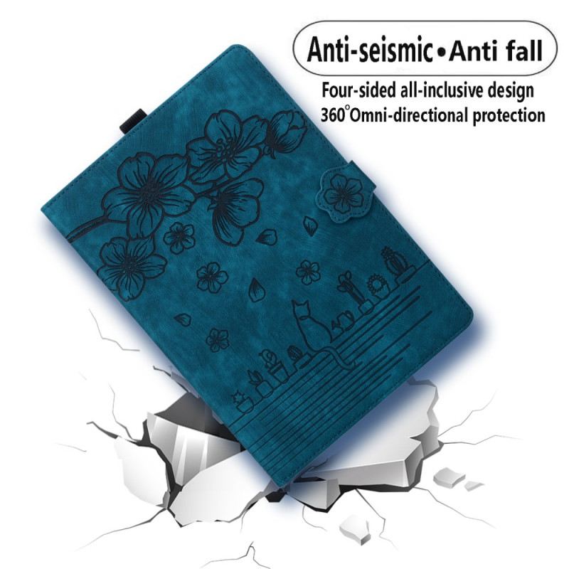 Fliptok iPad (2025) Cseresznyevirág És Macskák