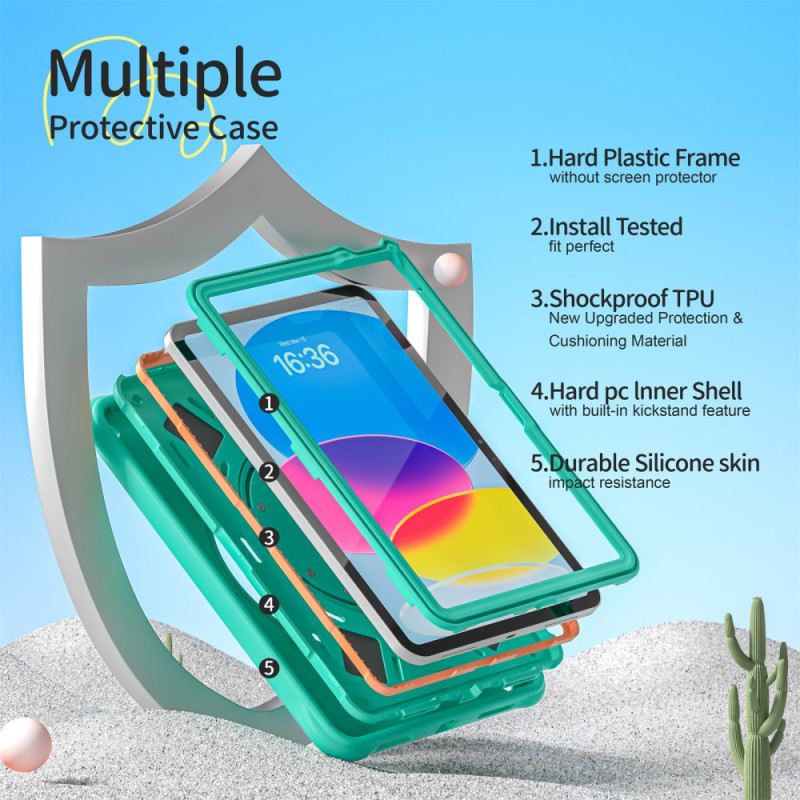 Mobiltelefon Tokok iPad (2025) Gyerekeknek Való Dinoszaurusz Fogantyú És Állvány