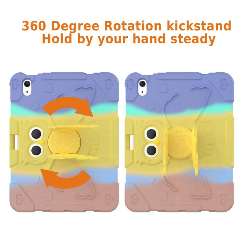 Telefontok iPad (2025) Gyerekeknek Való Színátmenetes Pillangó Forgó Állvány