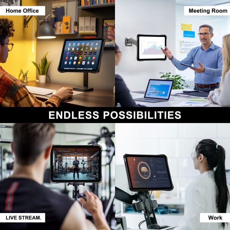 Tok iPad (2025) Átlátszó Integrált Állvány