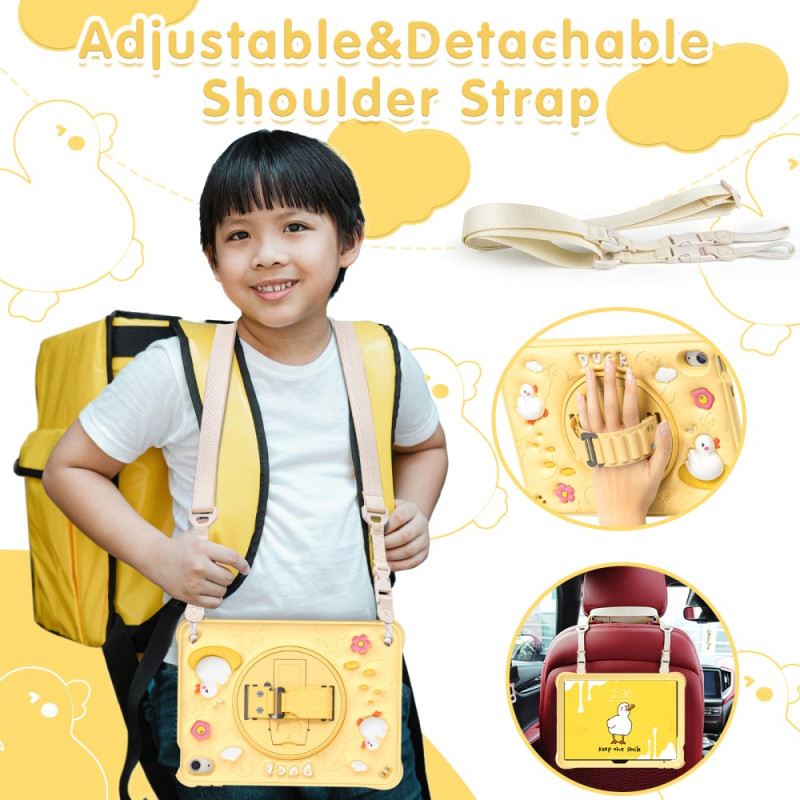 Tok iPad (2025) Gyerekeknek Való Kacsa Állvány És Vállpánt