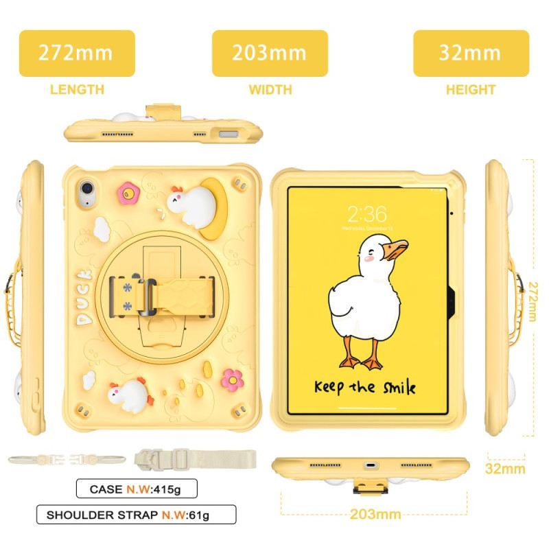 Tok iPad (2025) Gyerekeknek Való Kacsa Állvány És Vállpánt