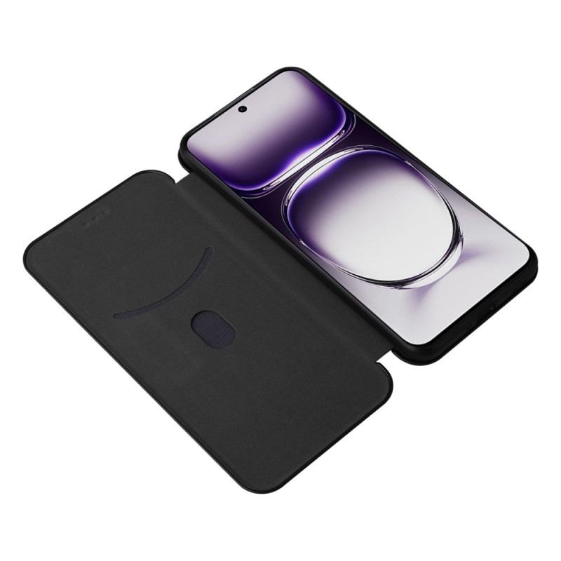 Bőrtok Oppo Reno 12 5g Szénszál