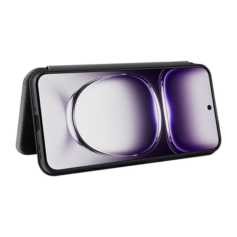 Bőrtok Oppo Reno 12 5g Szénszál