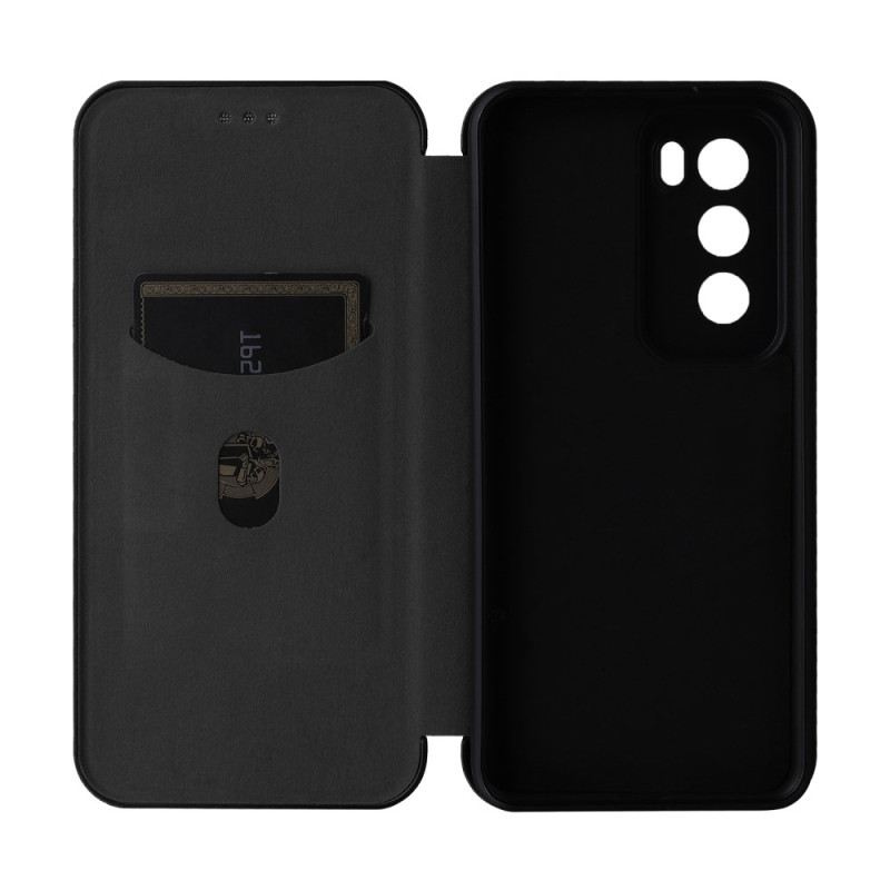 Bőrtok Oppo Reno 12 5g Szénszál