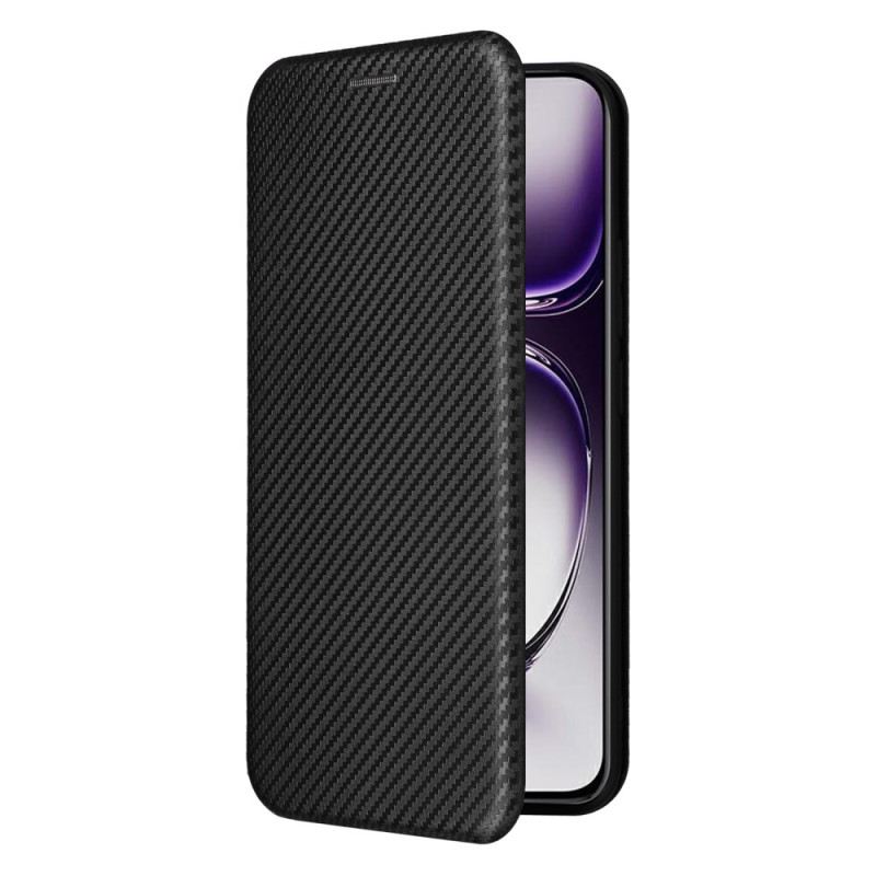 Bőrtok Oppo Reno 12 5g Szénszál