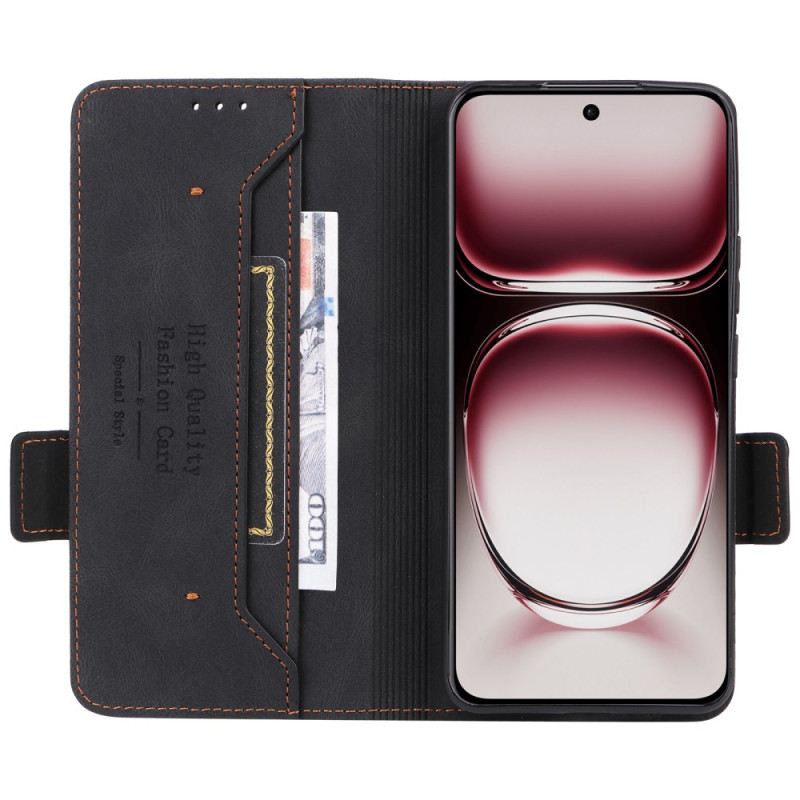 Bőrtok Oppo Reno 12 5g Vintage Stílus