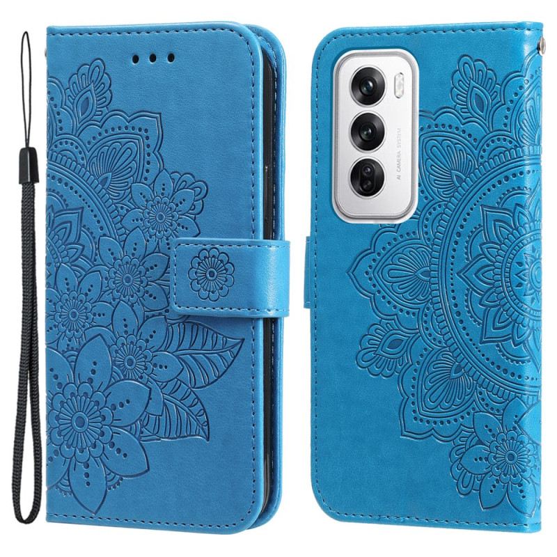 Kinyitható Tokok Oppo Reno 12 5g Mandalanyomat Pánttal