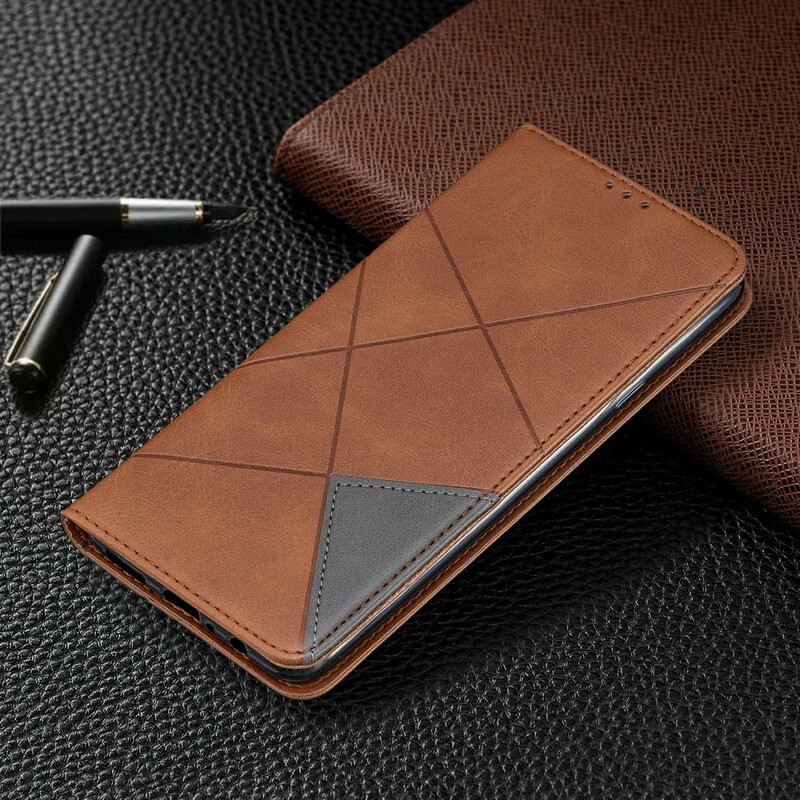 Fliptok Samsung Galaxy A20s Bőrtok Művész Stílus