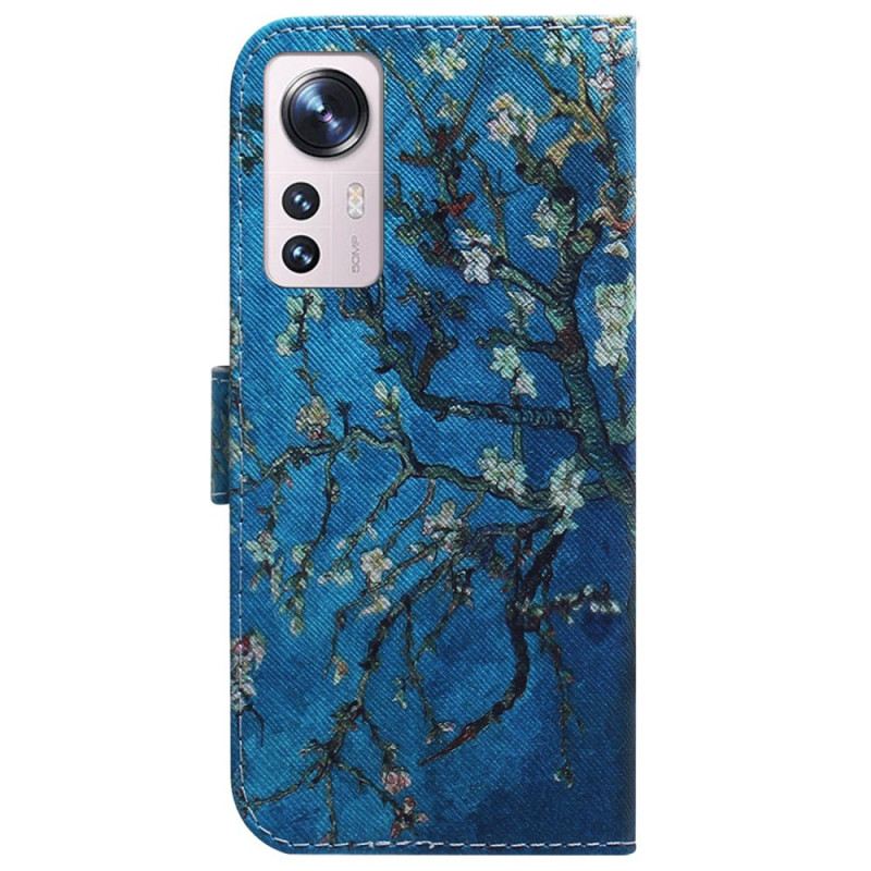 Kinyitható Tokok Xiaomi 12 Pro Virágzó Ágak