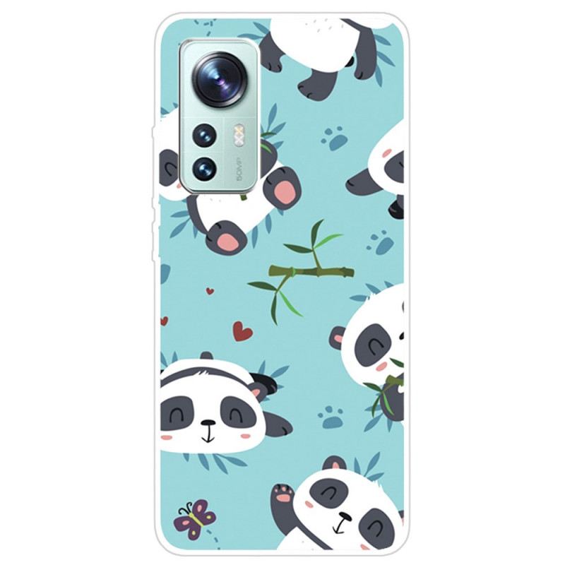 Tok Xiaomi 12 Pro Szilikon Csokor Panda