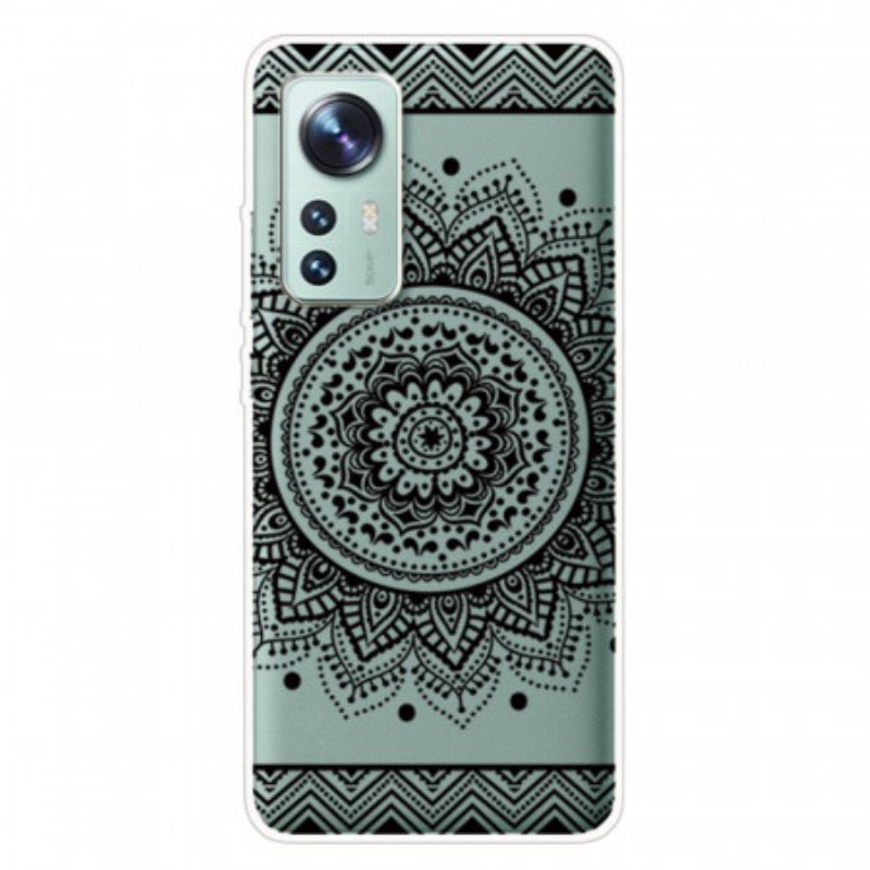 Tok Xiaomi 12 Pro Szilikon Mandala Fekete