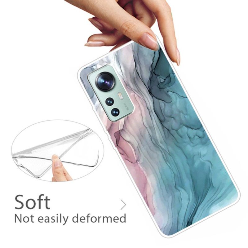Tok Xiaomi 12 Pro Szilikon Márvány Akvarell