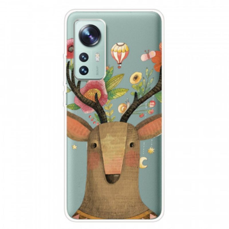 Tok Xiaomi 12 Pro Szilikon Törzsi Szarvas