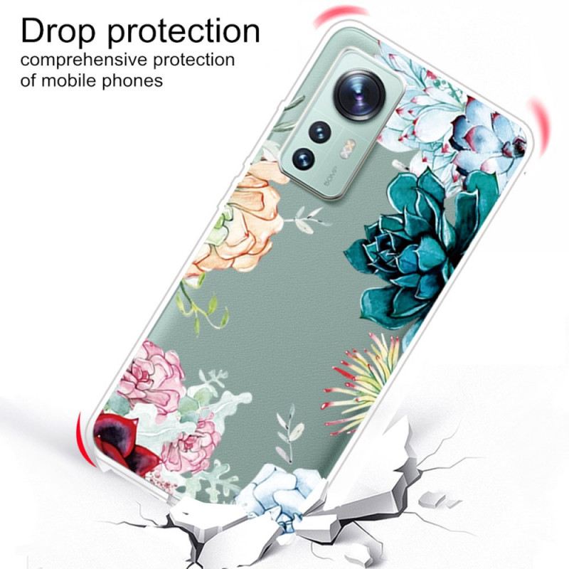 Tok Xiaomi 12 Pro Szilikon Vadvirágok