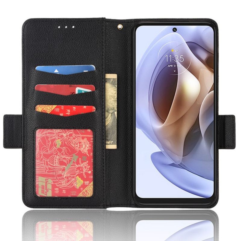 Fliptok / Bőrtok Moto G41 / G31 Flap Dupla Licsi Új Színek