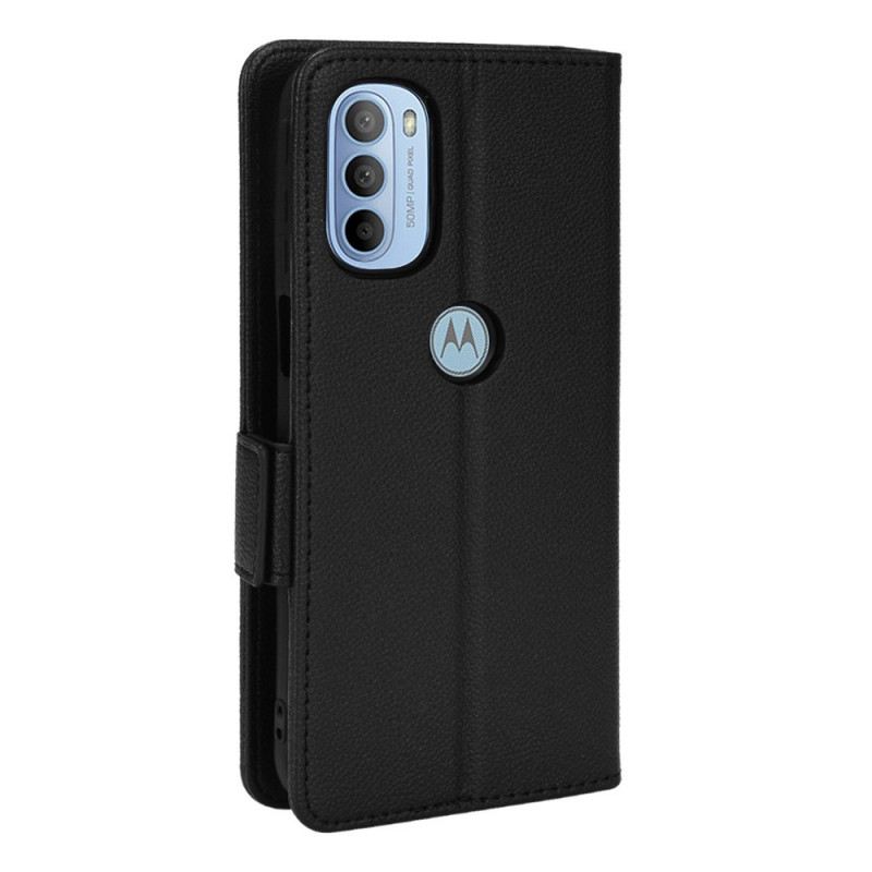 Fliptok / Bőrtok Moto G41 / G31 Flap Dupla Licsi Új Színek
