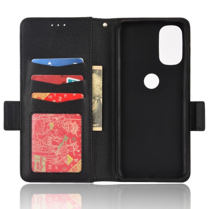 Fliptok / Bőrtok Moto G41 / G31 Flap Dupla Licsi Új Színek