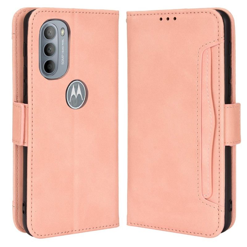 Fliptok / Bőrtok Moto G41 / G31 Multi-card Premier Class