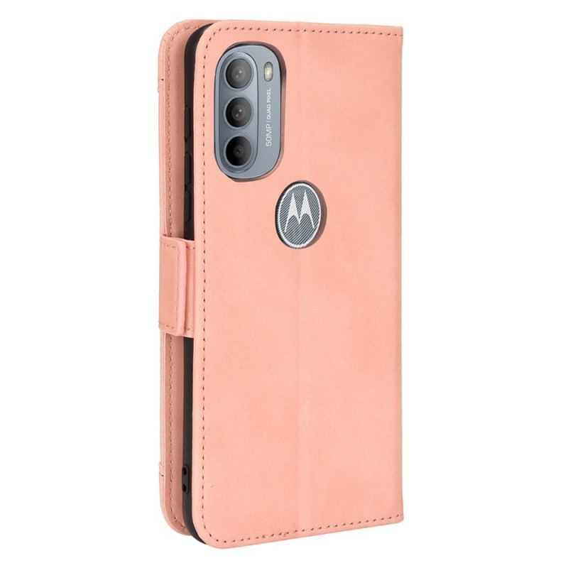 Fliptok / Bőrtok Moto G41 / G31 Multi-card Premier Class